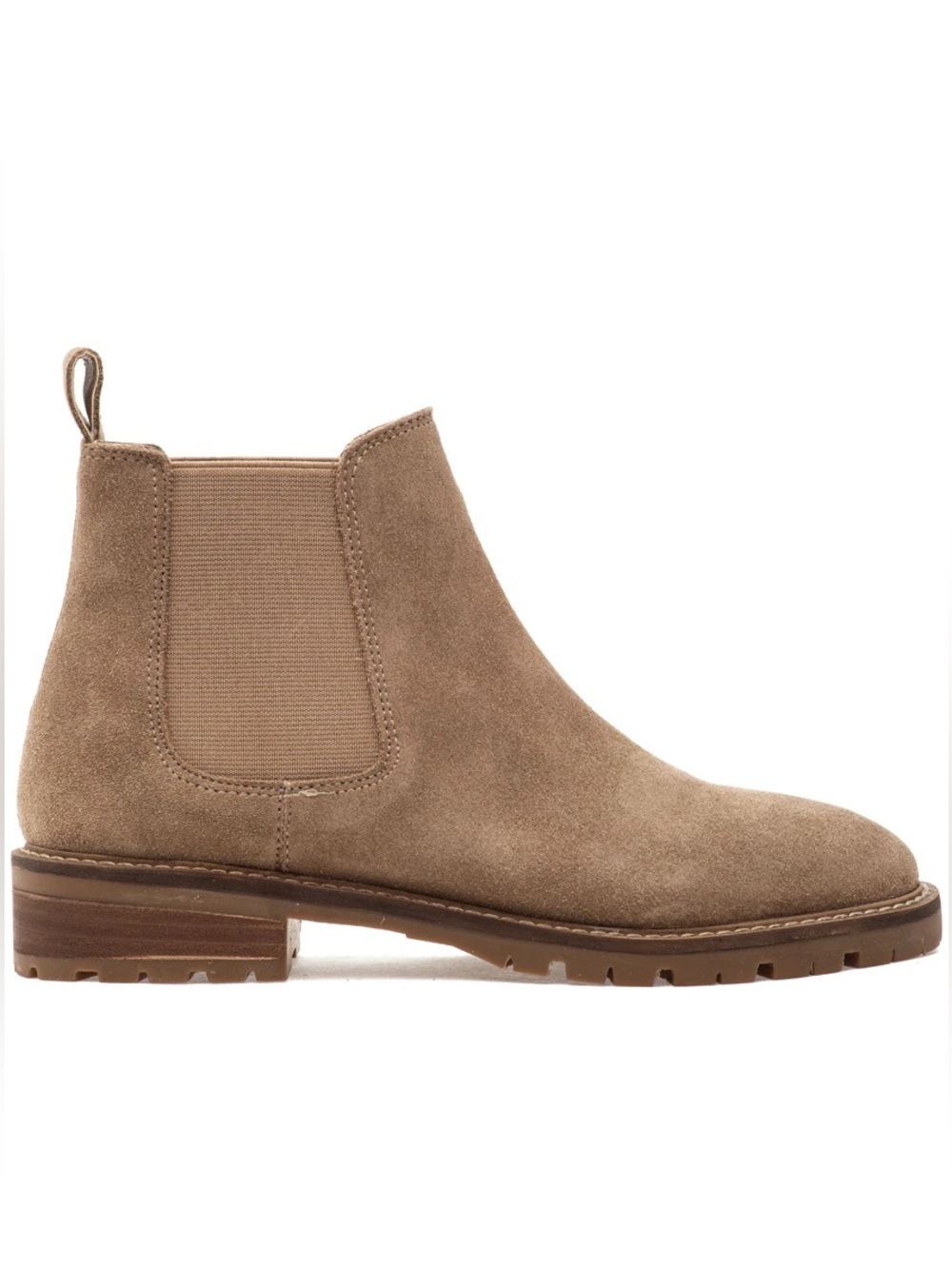 Steve Madden Women's Leopold Chelsea Boot in oatmeal suede Size 8